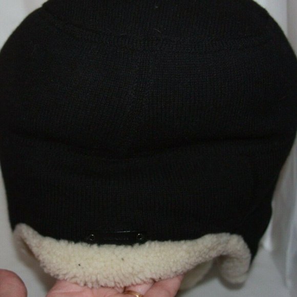 Coach Sheepskin Trapper Hat Black Retail 375.00 - Picture 3 of 8